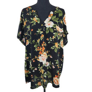🔥 (5for$35) FLOWER AND FEATHER Floral Blouse